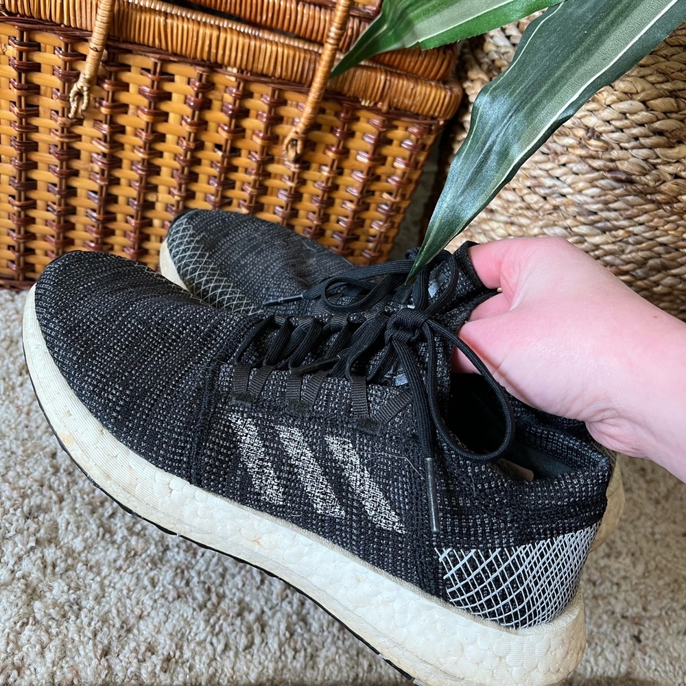 Adidas Black and White Sneakers